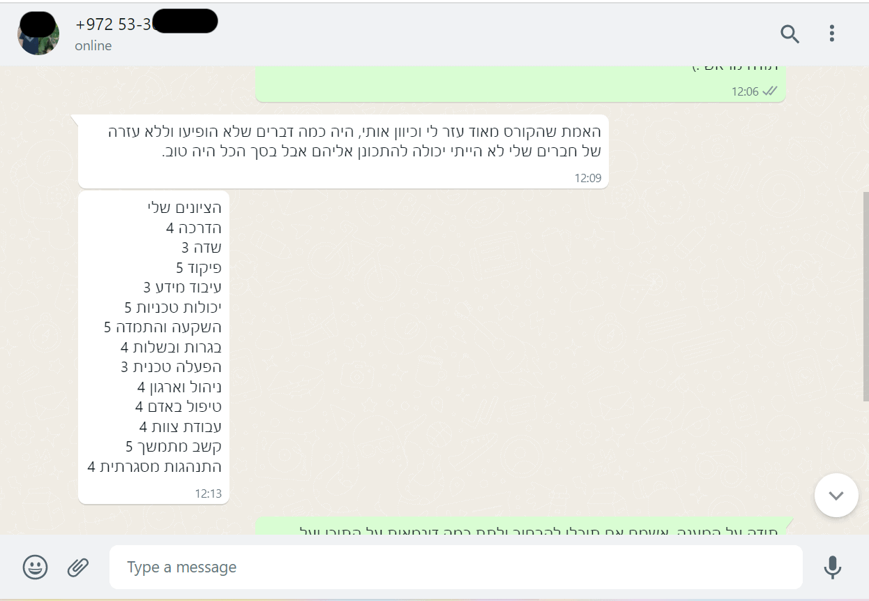 המלצות יום המאה 12