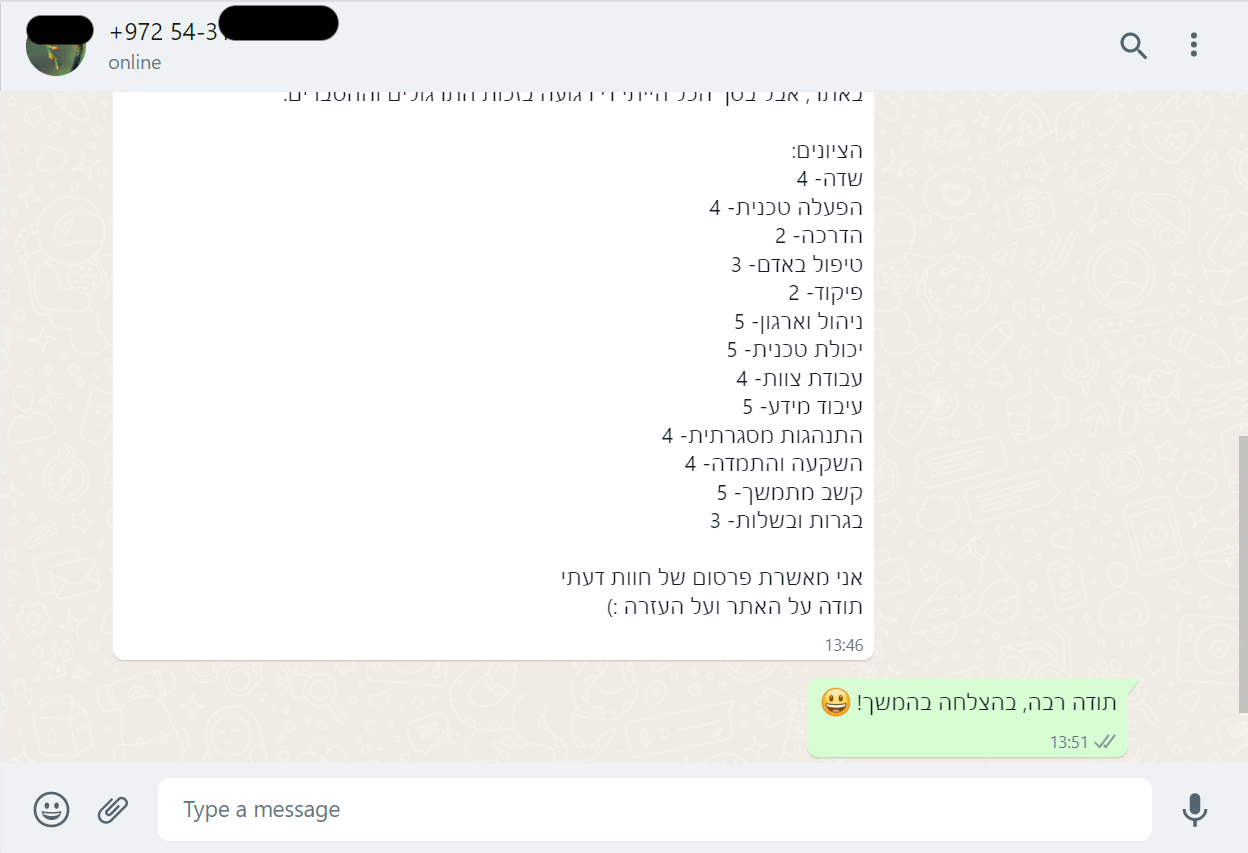 המלצות יום המאה 14