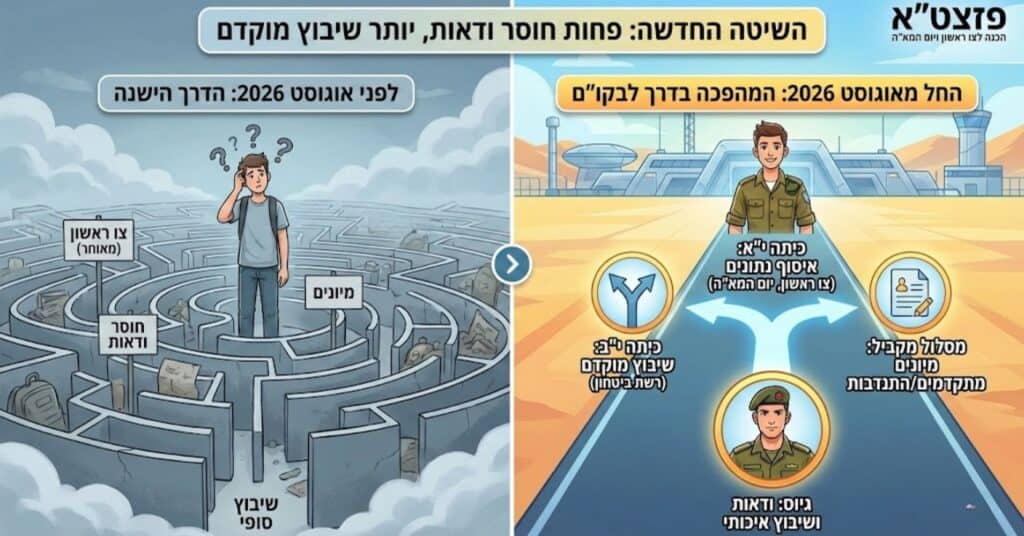 שיטת השיבוץ החדשה לצהל